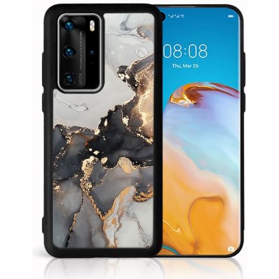 Pouzdro PROTEMIO 60925 MY ART Ochranný kryt Huawei P40 Pro GREY MARBLE (140) – Zboží Mobilmania