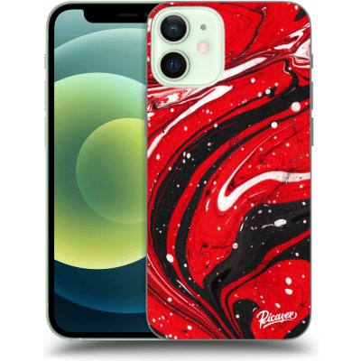 Pouzdro Picasee silikonové Apple iPhone 12 mini - Red black černé – Zboží Mobilmania