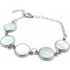 Náramek Steel Jewelry náramek perleťový z chirurgické oceli NR220196