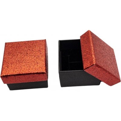 Mareb dárková krabička na šperky 5 x 5 cm červená – Zboží Dáma