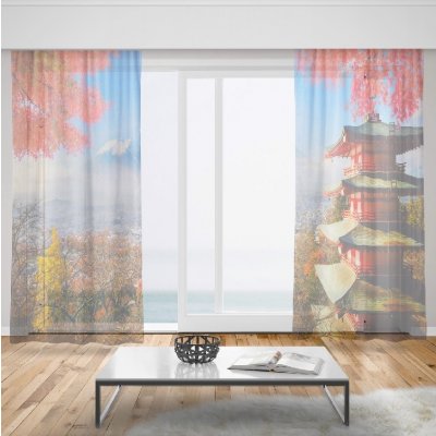 IMPAR Záclony Hora Fuji (Rozměr záclony: 150x250) – Hledejceny.cz