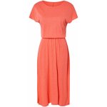 Esmara Dámské lněné šaty s viskózou korálová – Zboží Mobilmania
