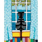 zuty Malování podle čísel Kočka za oknem 80 x 100 cm bez rámu a bez vypnutí plátna 8596530012542 – Hledejceny.cz