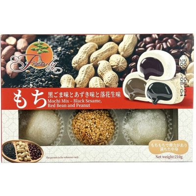 Firmly Mochi Mix Black Sesame, Red Bean a Peanut 210 g – Zboží Dáma