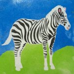Radost v písku Šablona na pískování zebra 21 x 21 cm – Zbozi.Blesk.cz