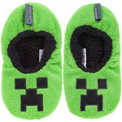 Mokang Měkké papuče Minecraft Zelená – Zboží Dáma