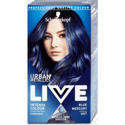 Schwarzkopf Live Urban Metallics barva na vlasy U67 Blue Mercury od 125 Kč  - Heureka.cz