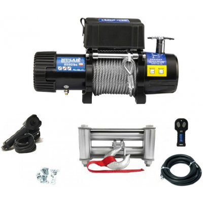 HUSARWINCH Naviják Husarwinch BST 8500, 12V, ocelové lano | Zboží Auto