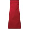 Zástěra Premier Workwear Gastro zástěra tělo PR190 Red Pantone 201C 70x86cm