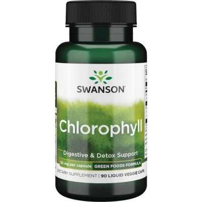 Swanson Chlorophyll 50 mg 90 tekutá kapsle – Hledejceny.cz
