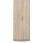 Falco Skříň Olina 2D Bílá/dub sonoma – Zboží Mobilmania