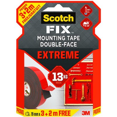 3M Scotch Fix Supersilná oboustranná montážní páska 19 mm × 3 + 2 m PT1100-193+20 – Zboží Mobilmania