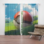 Sablio Závěs Pokemon ball Krajina: 2ks 140x250cm – Hledejceny.cz
