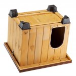 Ferplast Baita 60 dřevěná bouda pro psy 67 x 53 x 55,5 cm – Zbozi.Blesk.cz