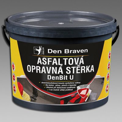 Asfaltová opravná stěrka DenBit U Černá 5 kg, Den Braven 11010BI – Hledejceny.cz