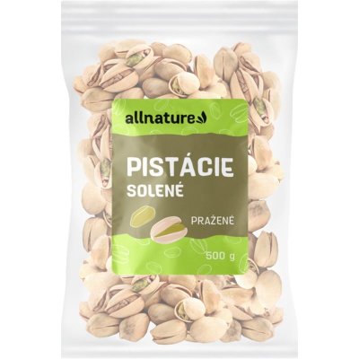 Allnature Pistácie pražené solené ořechy pražené solené 500 g – Zbozi.Blesk.cz