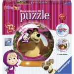 Ravensburger 3D puzzleball Máša a medvěd 72 ks – Sleviste.cz
