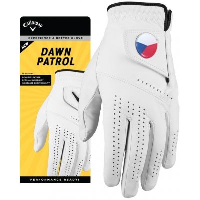 Callaway Dawn Patrol Womens Golf Glove Levá Bílá S