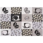 SCANquilt prostírání motiv cofee šedá prostírání 30x45cm – Zboží Mobilmania