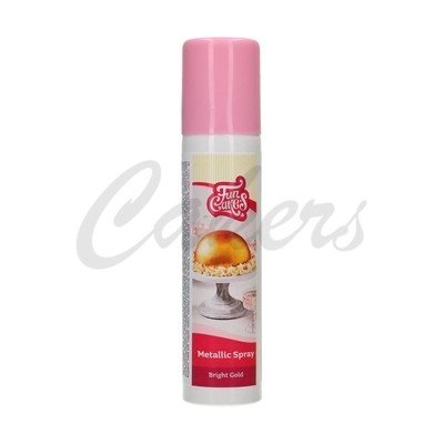 FunCakes Metallic Spray Bright Gold 100 ml – Zbozi.Blesk.cz