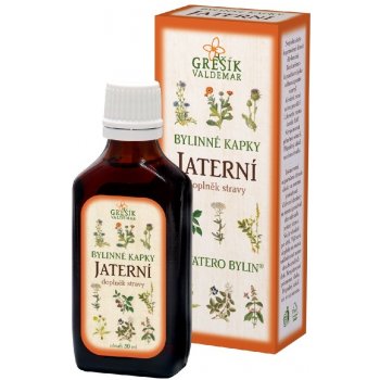 Grešík Jaterní bylinné kapky Devatero bylin 50 ml