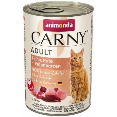 Carny Adult kuře krůtí a kachní srdíčka 400 g – Hledejceny.cz