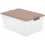 Rotho Úložný box Compact 38L Průhledný šedý – Zboží Dáma