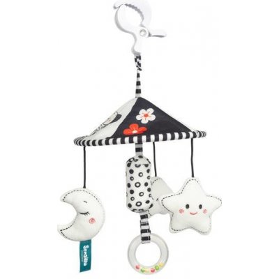 SENSILLO ČERNOBÍLÝ HVĚZDICOVÝ KOLOTOČ PRO KOČÁREK – Zboží Dáma