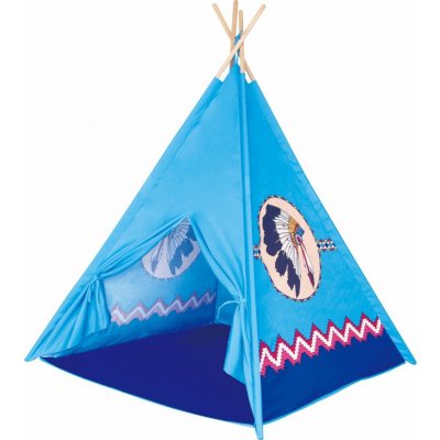 Eco toys indiánský stan modrý indián – Zboží Mobilmania