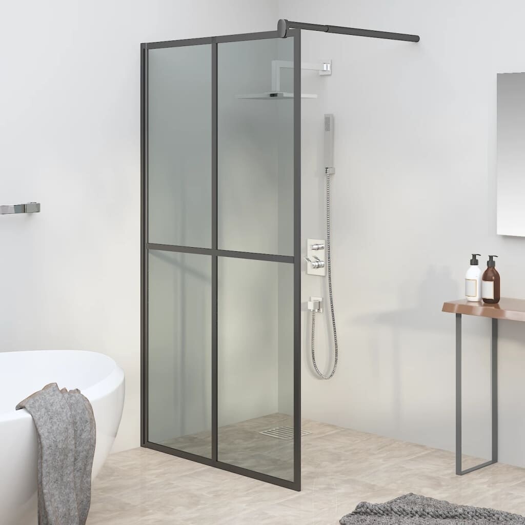 vidaXL Sprchová zástěna pro sprchový kout 100x195cm Tmavé bezpečnostní sklo