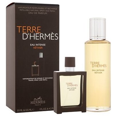 Hermes Terre d'Hermès Eau Intense Vétiver EDP 30 ml + náplň EDP 125 ml dárková sada – Zboží Mobilmania