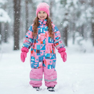 Echt Dívčí zimní kombinéza růžová HA08 – Zboží Mobilmania