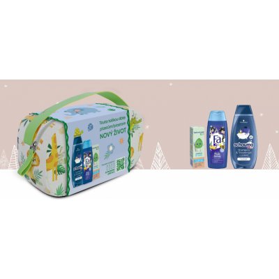 Fa + Schauma + Vademecum dárková taška pro kluky sprchový gel 250 ml + šampon 400 ml + zubní pasta 50 ml dárková sada – Zbozi.Blesk.cz