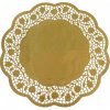 Jednorázové nádobí Wimex Dekorativní krajky kulaté zlaté pr.36 cm