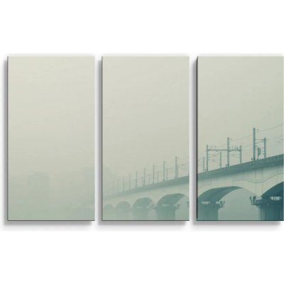 Sablio Obraz - 3-dílný Železniční most - 120x80 cm – Hledejceny.cz