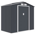 Crossheim C25026 Zahradní domek L 213x 131 x 195 cm, šedý – Zboží Mobilmania