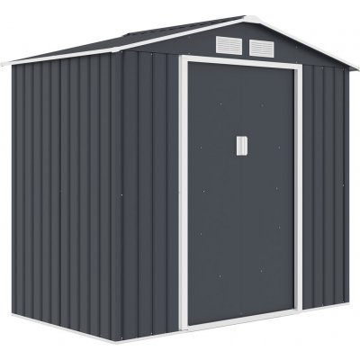 Crossheim C25026 Zahradní domek L 213x 131 x 195 cm, šedý – Zboží Mobilmania