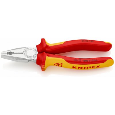 KNIPEX 03 06 180 Kombinované kleště izolované 180 mm – Zboží Dáma