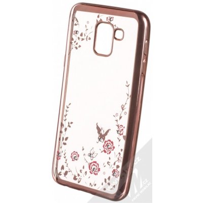 Pouzdro Forcell Diamond TPU Samsung Galaxy J6 2018 růžově zlaté