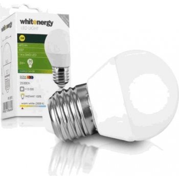 Whitenergy Led žárovka SMD2835 B45 E27 5W bílá mléčná