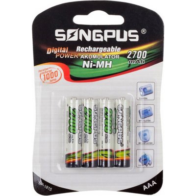 SONGPUS SP-1815 RC03 2700mAh Ni-Mh 4blistr – Zbozi.Blesk.cz
