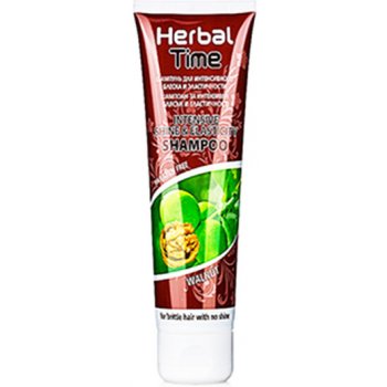 Herbal Time šampon pro intenzivní lesk a pružnost s ořechovym extraktem 250 ml