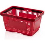 Durable Plastový nákupní košík s rukojetí Červený – Zboží Mobilmania