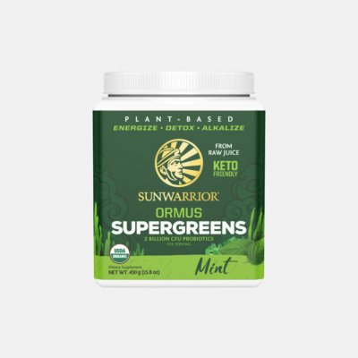 Sunwarrior Ormus Super Greens BIO mátový 225 g – Hledejceny.cz