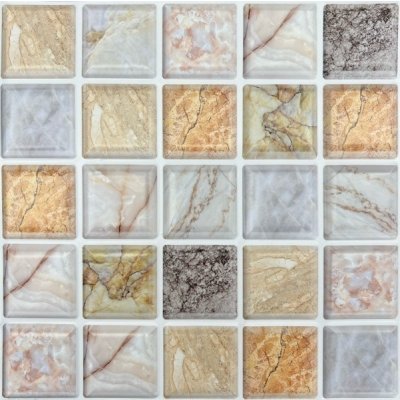 Impol Trade 3D PVC TPWP564 30 x 30 cm mramorová mozaika 1ks – Zboží Mobilmania