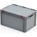 HTI Plastová EURO přepravka 600 x 400 x 335 cm s víkem MC-3876 – Sleviste.cz