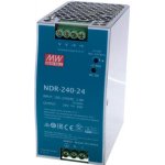 Průmyslový zdroj Mean Well NDR-240-24, 24V=/240W spínaný na DIN lištu – Sleviste.cz