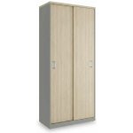 Rauman Vysoká skříň SimpleOffice 80 x 40 x 180 cm dub světlý / šedá – Hledejceny.cz