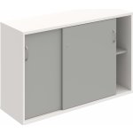 Hobis SZ 2 120 02 Skříňka s posuv. dveřmi 76,8 × 120 cm - Šedá , Bílá , USN – Hledejceny.cz