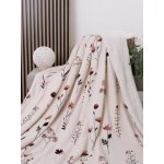 MKLuzkoviny.cz Beránková deka mikroplyš Exclusive Vlčí máky béžové 220x200 – Sleviste.cz